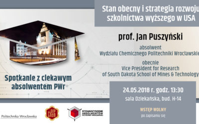 SPOTKANIE Z CIEKAWYM ABSOLWENTEM: PROF. JAN PUSZYŃSKI