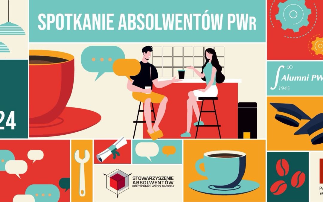 Plakat "Spotkanie absolwentów PWr 15.11.2024"