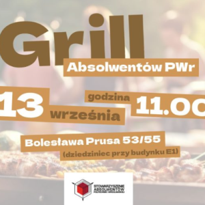 Składka na Grill Absolwentów PWr 2025 - członkowie Stowarzyszenia Absolwentów PWr
